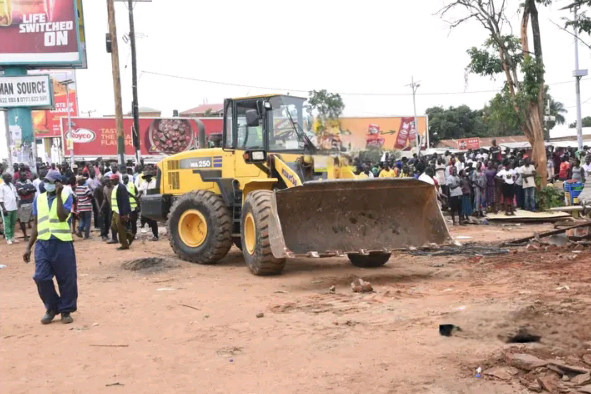 Gulu City Council Demolishes Illegal Roadside Structures to Restore Order.